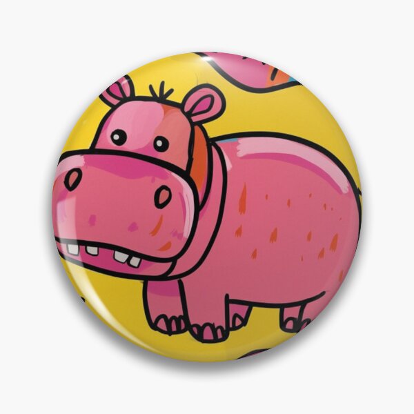 Item preview, Abstract Hippo Portrait designed and sold by NeatThingLover.