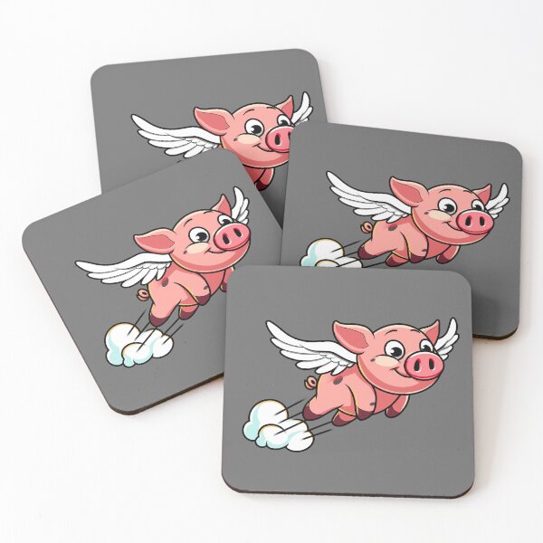 Item preview, cute flying winged pig designed and sold by MSady.