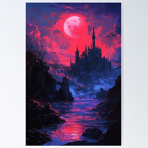 Item preview, Scene inspired by the Anime Castlevania designed and sold by ArtwaveEmporium.