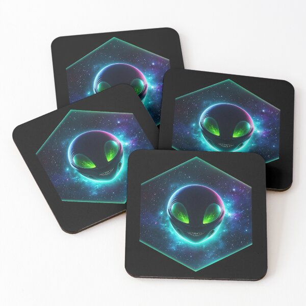 Item preview, Alien and UFO in Space designed and sold by AbsoluteA.
