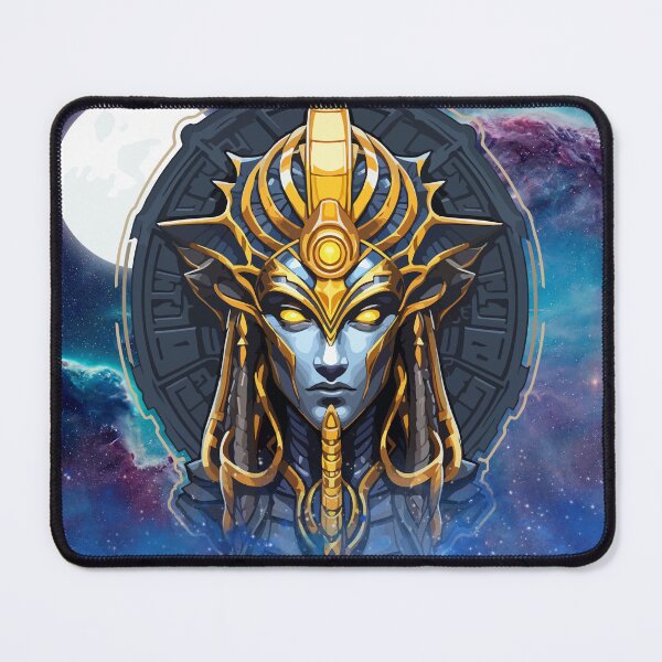 Item preview, Starseed Ancient Egyptian God Blue Skinned Alien designed and sold by WildWoodlandWitch.