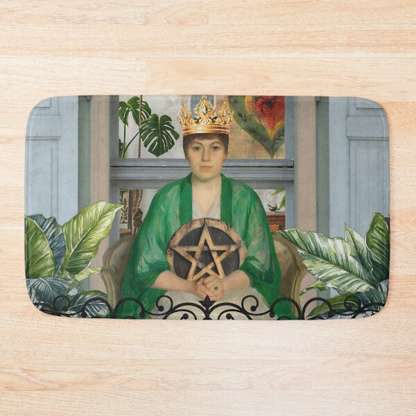 Item preview, Tarot Queen Pentacles Goddess Nature Divine Feminine  designed and sold by SoulscapeStudio.