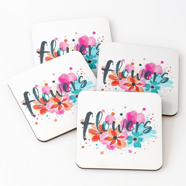Item preview, Vibrant Watercolor Floral Calligraphy designed and sold by The Digital Compass.
