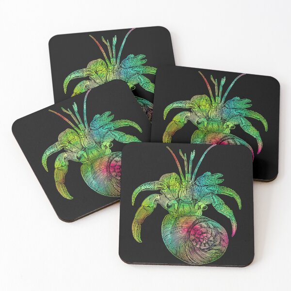 Item preview, Hermit Crab Sticker - Neon Pear designed and sold by mikeymadness.