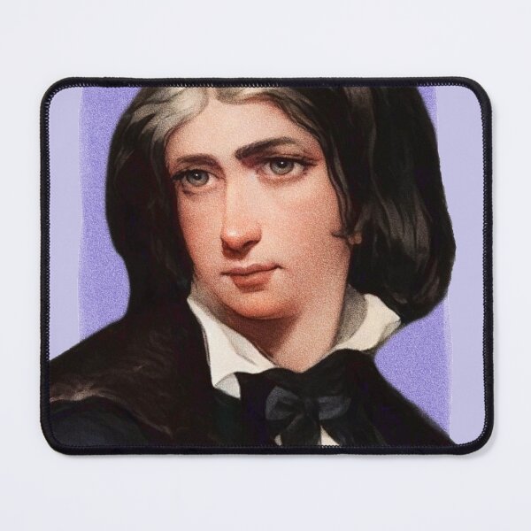 Item preview, English Critic Leigh Hunt - Purple - illustration  designed and sold by Litstoy.