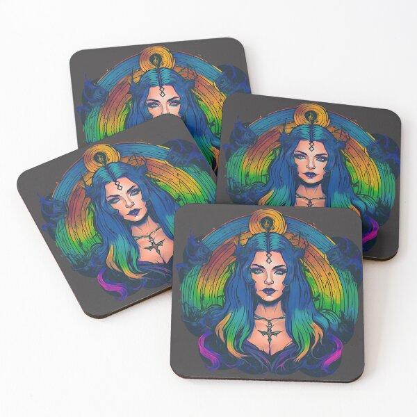 Item preview, Witchy lilith's mystik Goddess, Trippy Colorful graphic design designed and sold by Liliths-Closet.