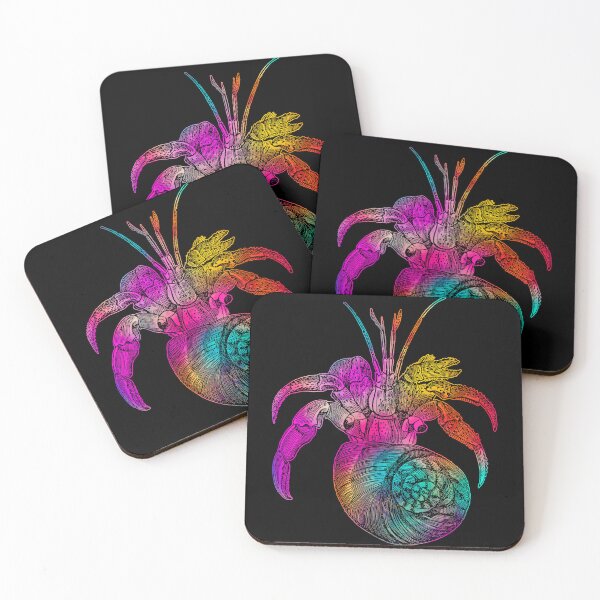 Item preview, Hermit Crab Sticker - Sunset Medley designed and sold by mikeymadness.