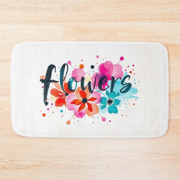 Item preview, Vibrant Watercolor Floral Calligraphy designed and sold by The Digital Compass.