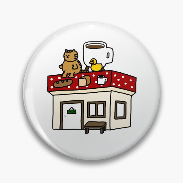 Item preview, a Cat and a Duck on the bread and coffee shop designed and sold by superbaechoo.