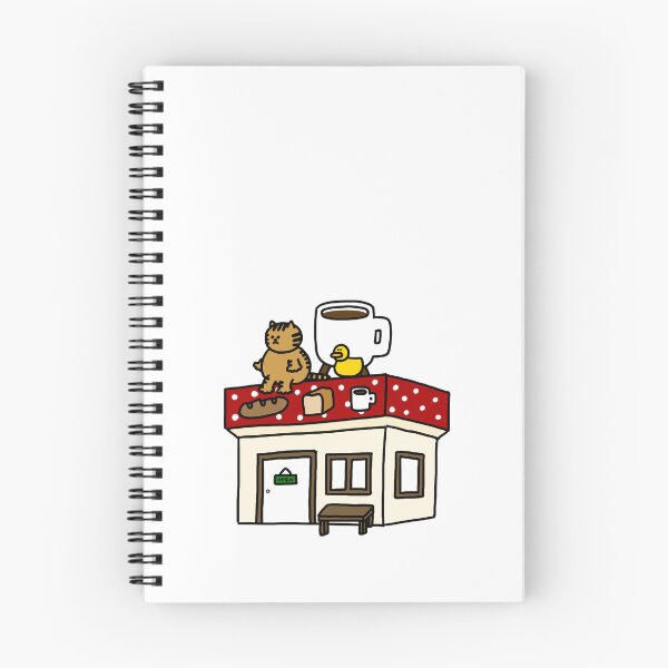 Item preview, a Cat and a Duck on the bread and coffee shop designed and sold by superbaechoo.