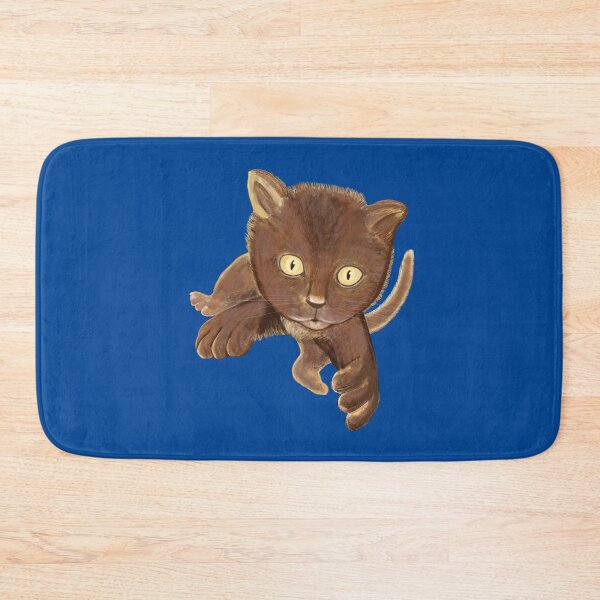 Item preview, Cute Brown Cat Jumping designed and sold by Julia Doria.