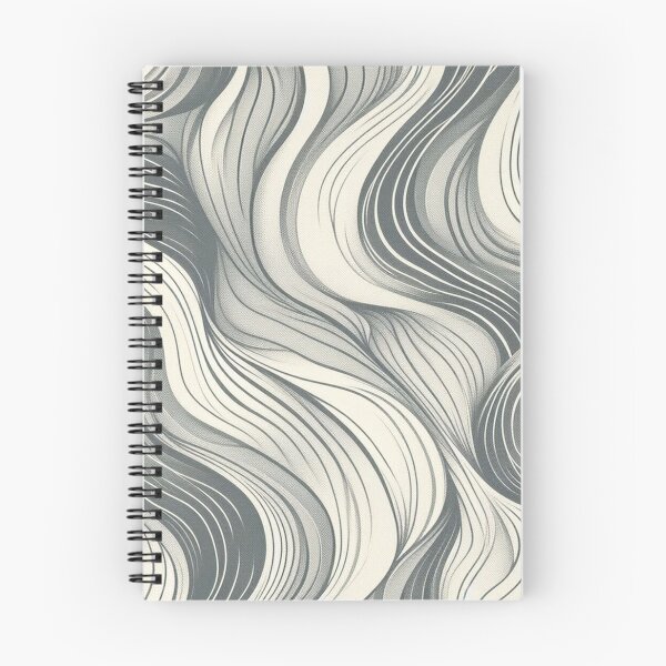 Item preview, Elegant Flowing Lines Fabric Pattern: Subtle Movement in Soft Grays designed and sold by Rui Fernandes.