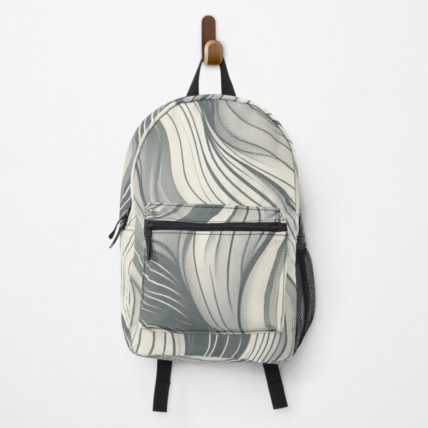 Item preview, Elegant Flowing Lines Fabric Pattern: Subtle Movement in Soft Grays designed and sold by Rui Fernandes.