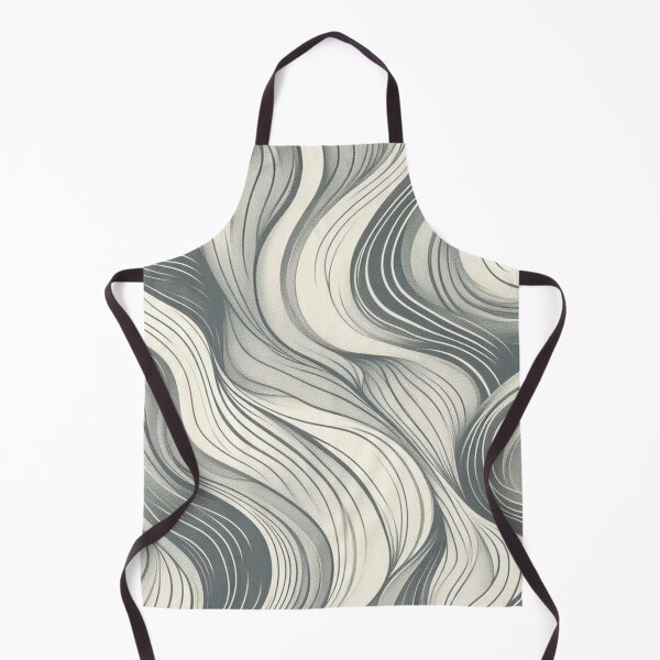 Item preview, Elegant Flowing Lines Fabric Pattern: Subtle Movement in Soft Grays designed and sold by Rui Fernandes.