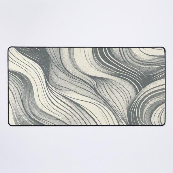 Item preview, Elegant Flowing Lines Fabric Pattern: Subtle Movement in Soft Grays designed and sold by Rui Fernandes.
