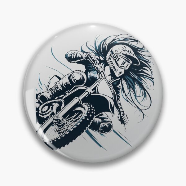 Item preview, MotoCross Lady, Woman on motorcycle, Girl on Dirt Bike designed and sold by Cr320.