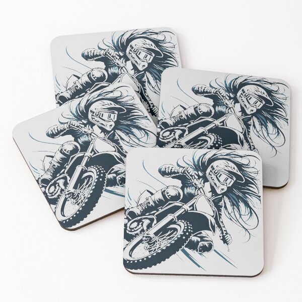 Item preview, MotoCross Lady, Woman on motorcycle, Girl on Dirt Bike designed and sold by Cr320.