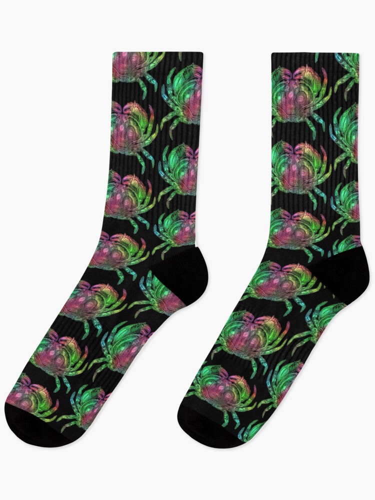 Thumbnail 1 of 5, Socks, Crab Sticker - Ripe Melon designed and sold by mikeymadness.