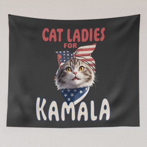 Item preview, Cat ladies for Kamala  designed and sold by Colorfulman.