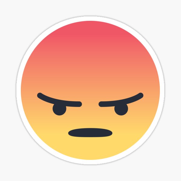 Angry Face Sticker for iOS & Android