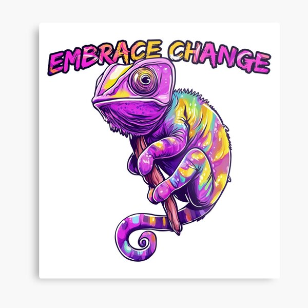 Artikel-Vorschau von Embrace change, designt und verkauft von PixelPack Design.
