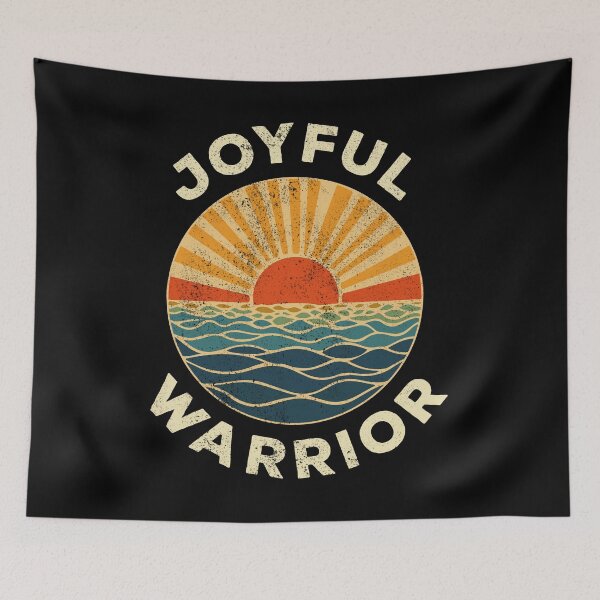Item preview, Joyful Warrior Kamala Harris Tim Walz 2024 Retro designed and sold by Designer-Girl.