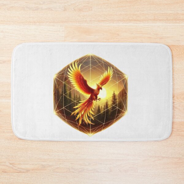 Item preview, Golden Phoenix Ascending from Forest designed and sold by WildVista.