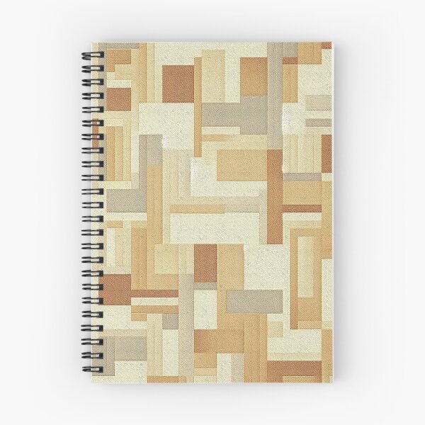 Item preview, Patrón de tejido de rectángulos estructurados: beige cálido y marrón claro designed and sold by Rui Fernandes.