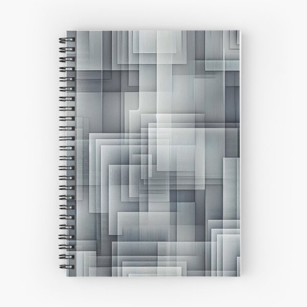 Item preview, Layered Squares Fabric Design: Semi-Transparent Grays designed and sold by Rui Fernandes.