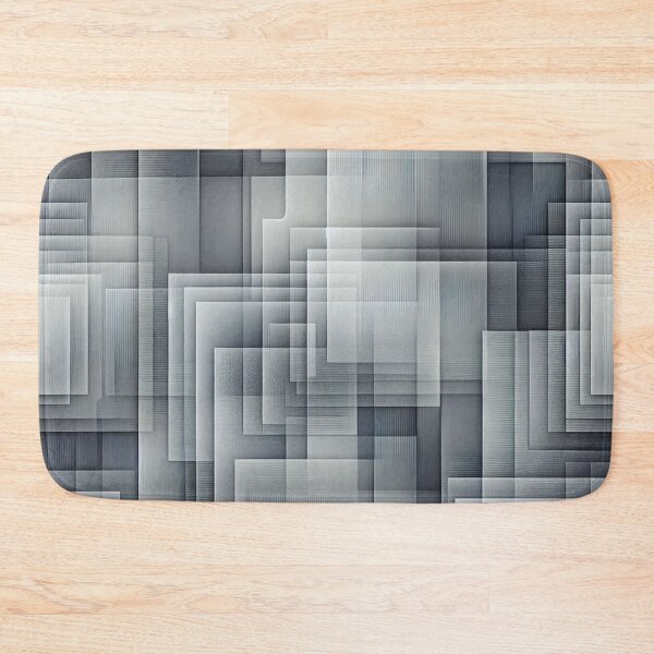 Artikelvorschau, Stoffdesign „Layered Squares“: Halbtransparente Grautöne entworfen und verkauft von Rui Fernandes.