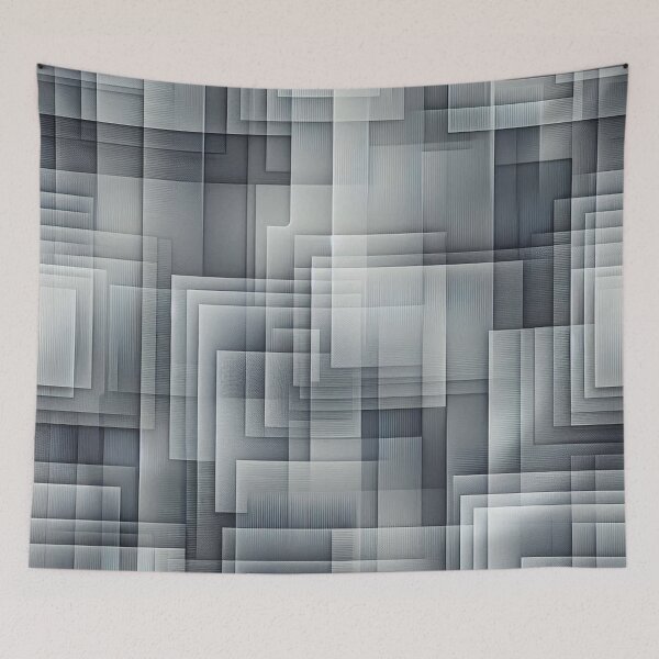 Item preview, Layered Squares Fabric Design: Semi-Transparent Grays designed and sold by Rui Fernandes.