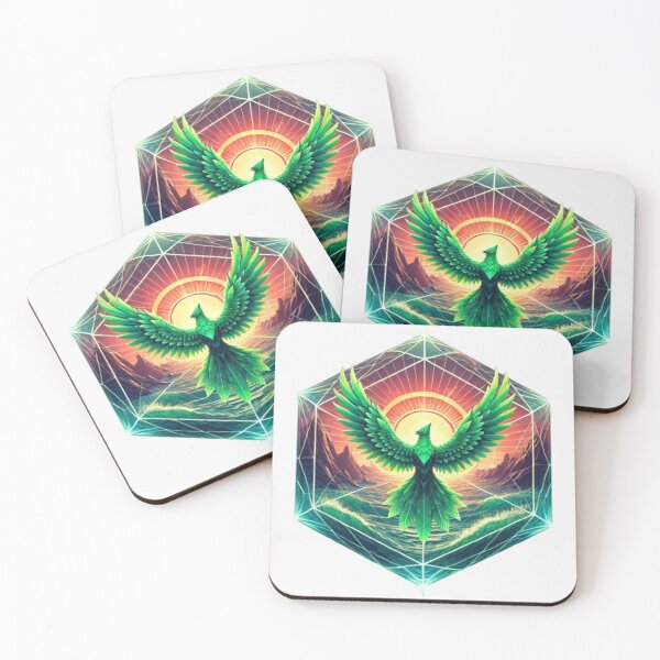 Item preview, Emerald Phoenix Rising Above Oceans designed and sold by WildVista.
