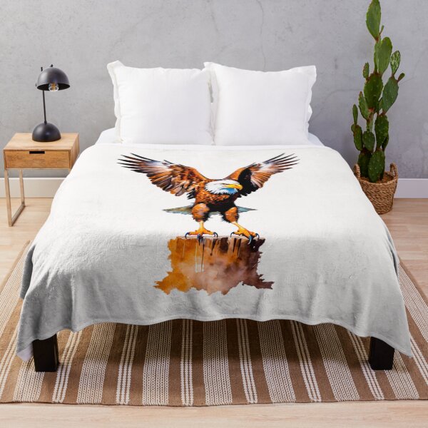 Item preview, Eagle standing on a log designed and sold by paiteen09.