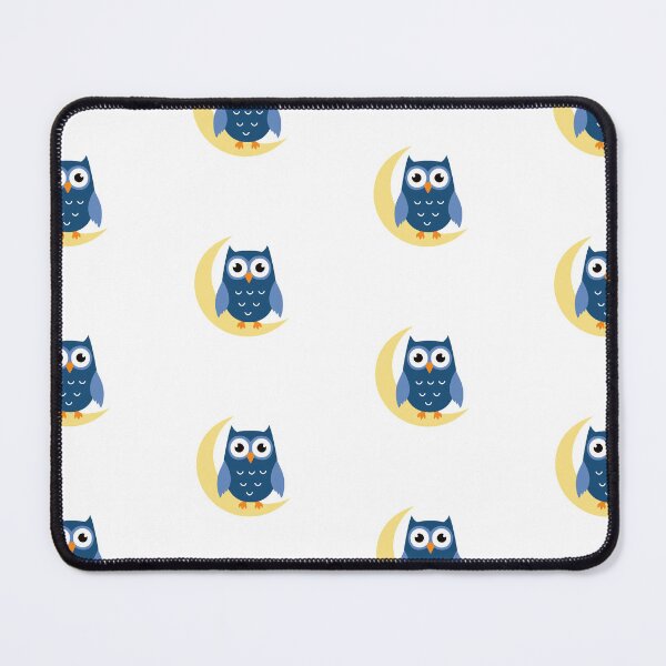 Item preview, Cute illustration of owl and halfmoon designed and sold by rasagamastore.