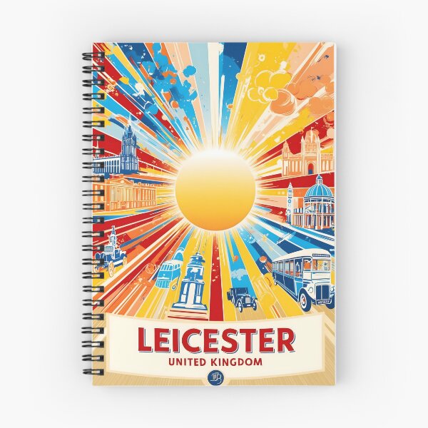 Item preview, Leicester United Kingdom Vintage Travel Tourism  designed and sold by TravelersGems.
