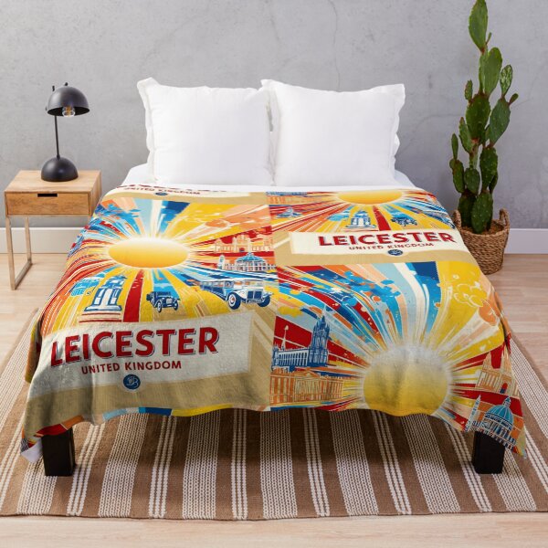 Item preview, Leicester United Kingdom Vintage Travel Tourism  designed and sold by TravelersGems.