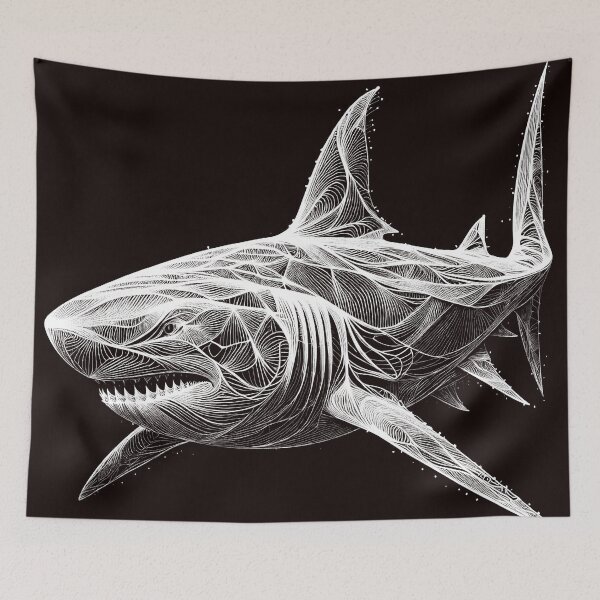 Item preview, Great White Shark Ghost designed and sold by Wanderdreaming.