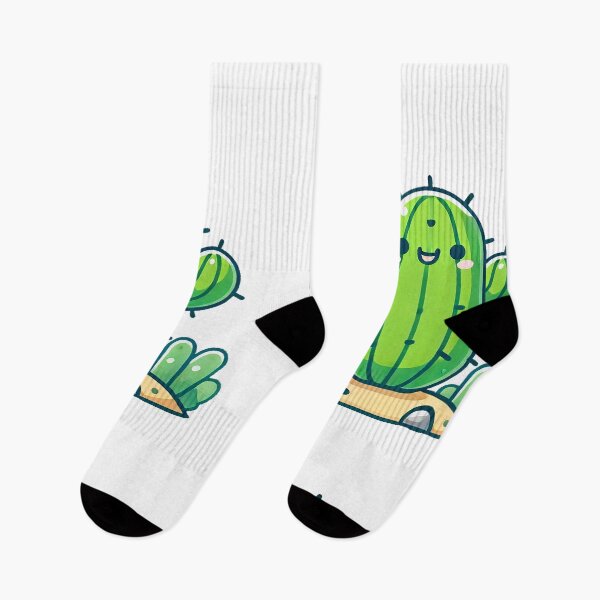 Item preview, Happy Cartoon Cactus with Desert Flowers designed and sold by Chokhdi289shop.