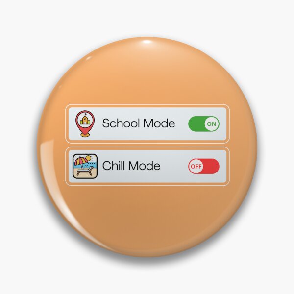 Item preview, School Mode On, Chill Mode Off T-shirt designed and sold by masterdeer.