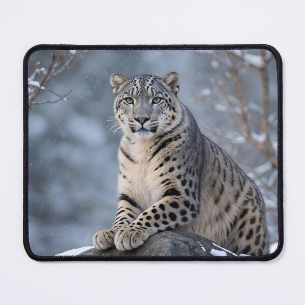Item preview, Cute Snow Leopard In The Snow designed and sold by TheArtOfPat.