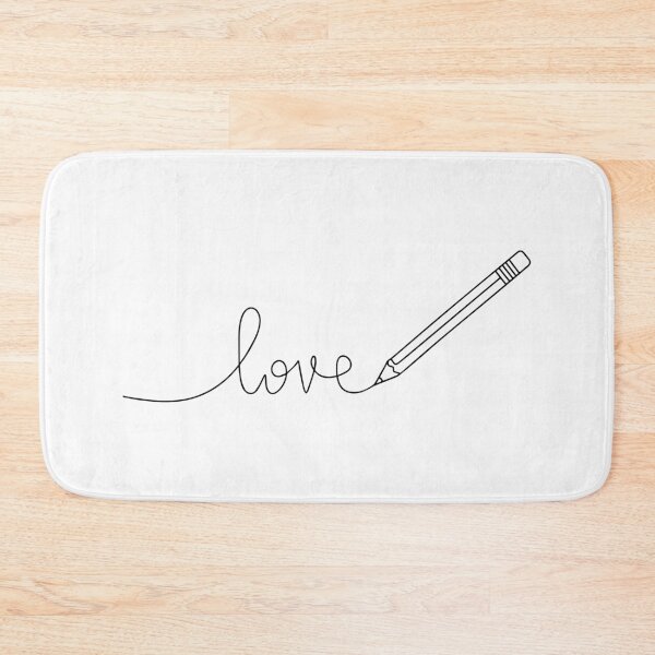 Item preview, Simple illustration of pencil that writing love word designed and sold by rasagamastore.