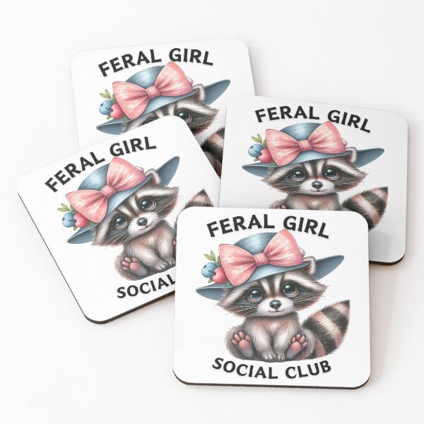 Item preview, Feral Girl Social Club, Raccoon designed and sold by deniz kaya.