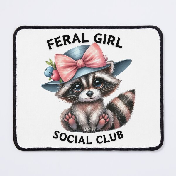 Item preview, Feral Girl Social Club, Raccoon designed and sold by deniz kaya.