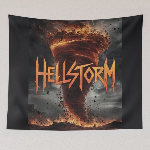 Item preview, Hellstorm - Unleashing Metal Chaos and Fury designed and sold by BlissfulPrintz.