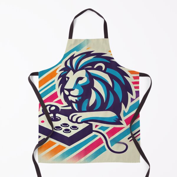 Item preview, Minimalist Lion with 80s Arcade Joystick designed and sold by Genady.
