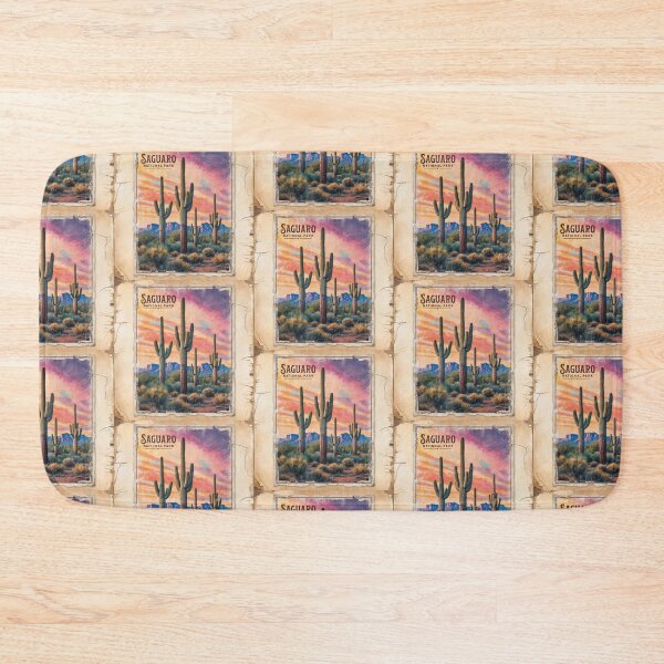Item preview, saguaro National Park Postcard Vintage Retro Travel designed and sold by TravelPostcardGems.