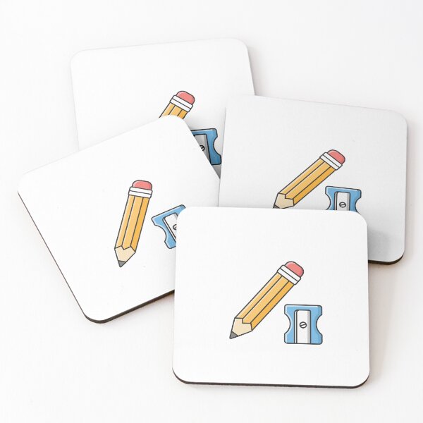 Item preview, Pencil with a sharpener simple illustration designed and sold by rasagamastore.