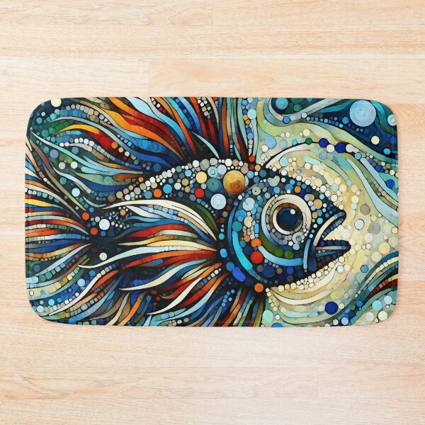 Item preview, a colorful fish expressionistic designed and sold by bernhagen.