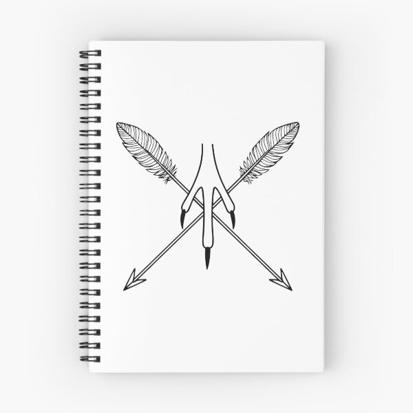 Item preview, Eagle talon claw with feathered arrows drawing designed and sold by rasagamastore.