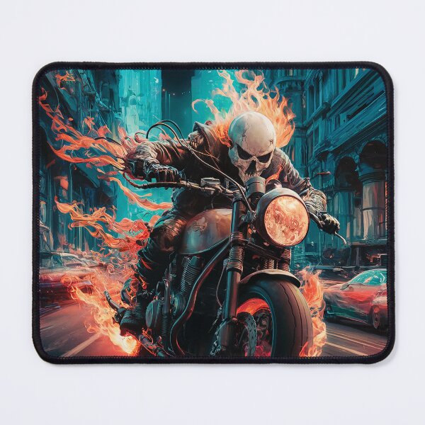 Item preview, Rua em Chamas: Acelere com o Esqueleto Flamejante! ?? designed and sold by trixxcreative.